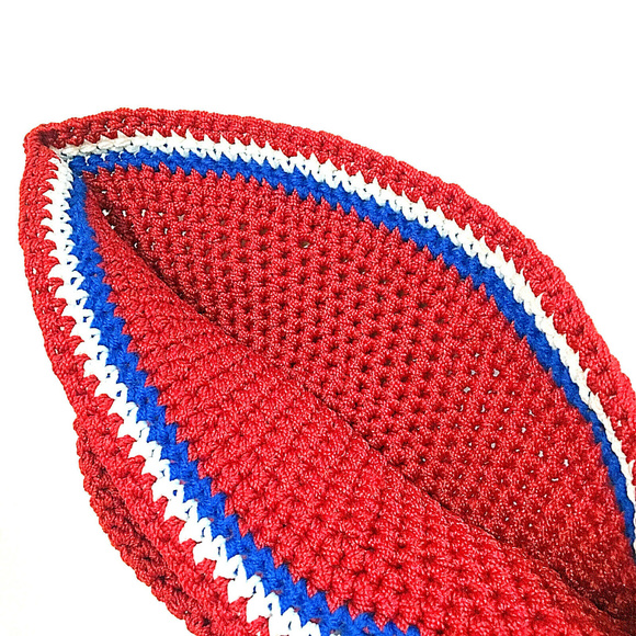 Red Woven Women Bucket Hat - New - Picture 4 of 4